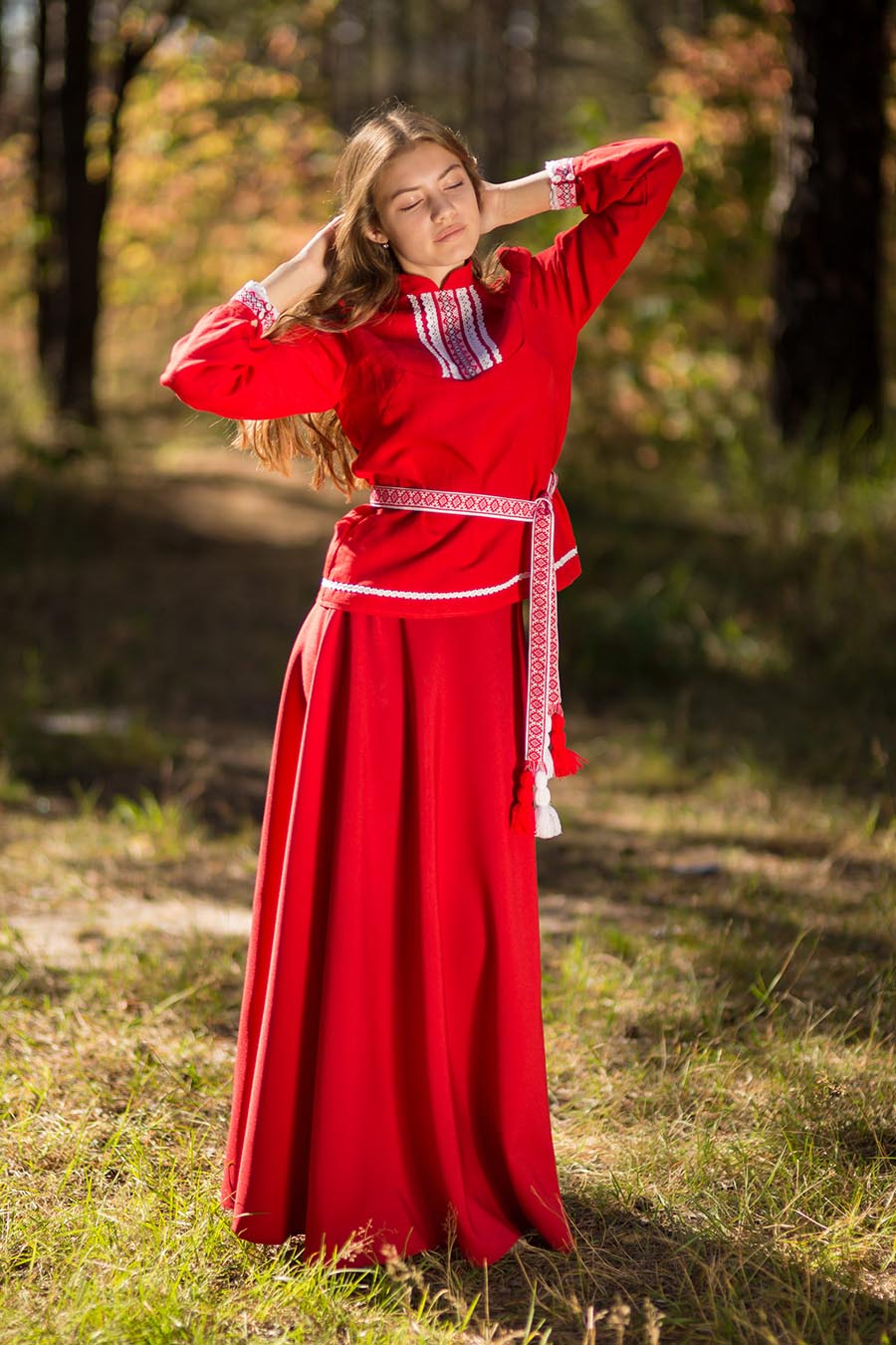 Underwear Women in Slavic costumes in Santo Andre